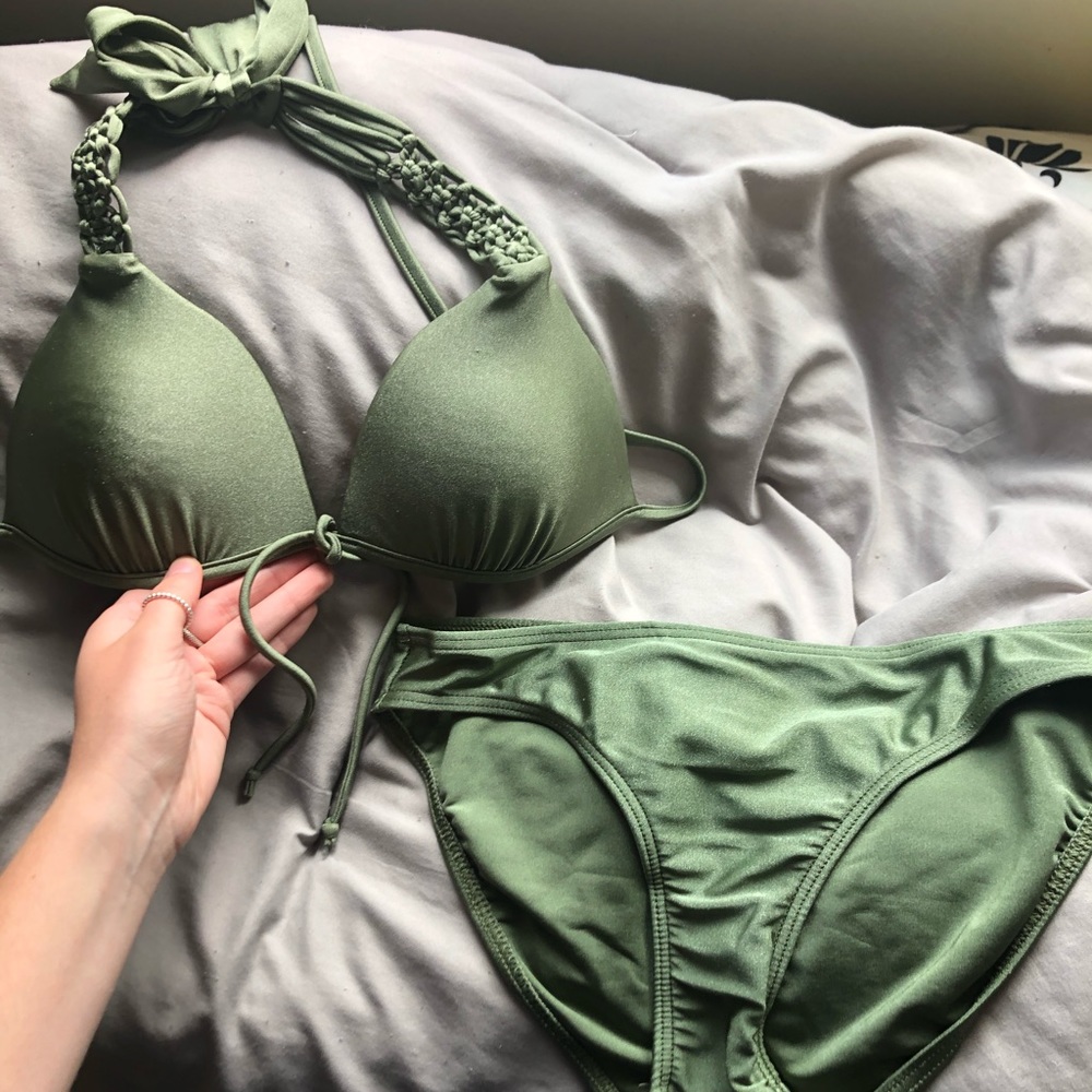 Seafolly Australia Olive Green Bikini Set